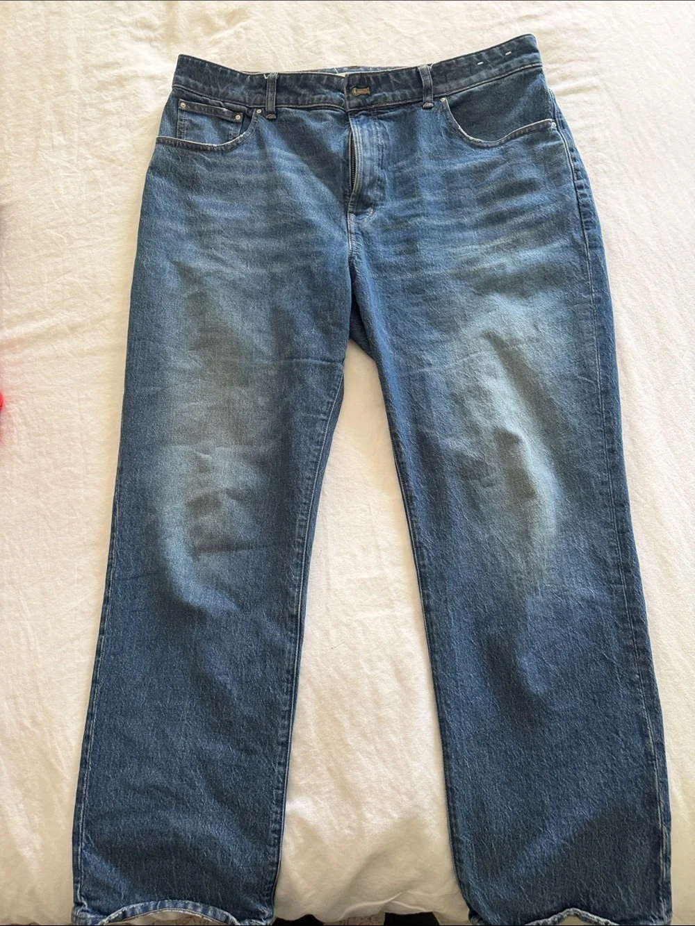 Madewell curvy longline straight jean